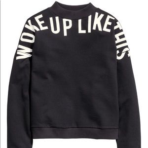 Woke up like this crew neck